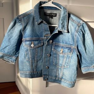 Veronica Beard Raina short sleeve denim jacket